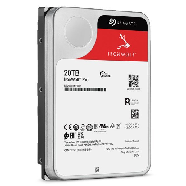 Seagate IronWolf Pro ST20000NT001 harddisk 20 TB 7200 rpm 256 MB 3.5