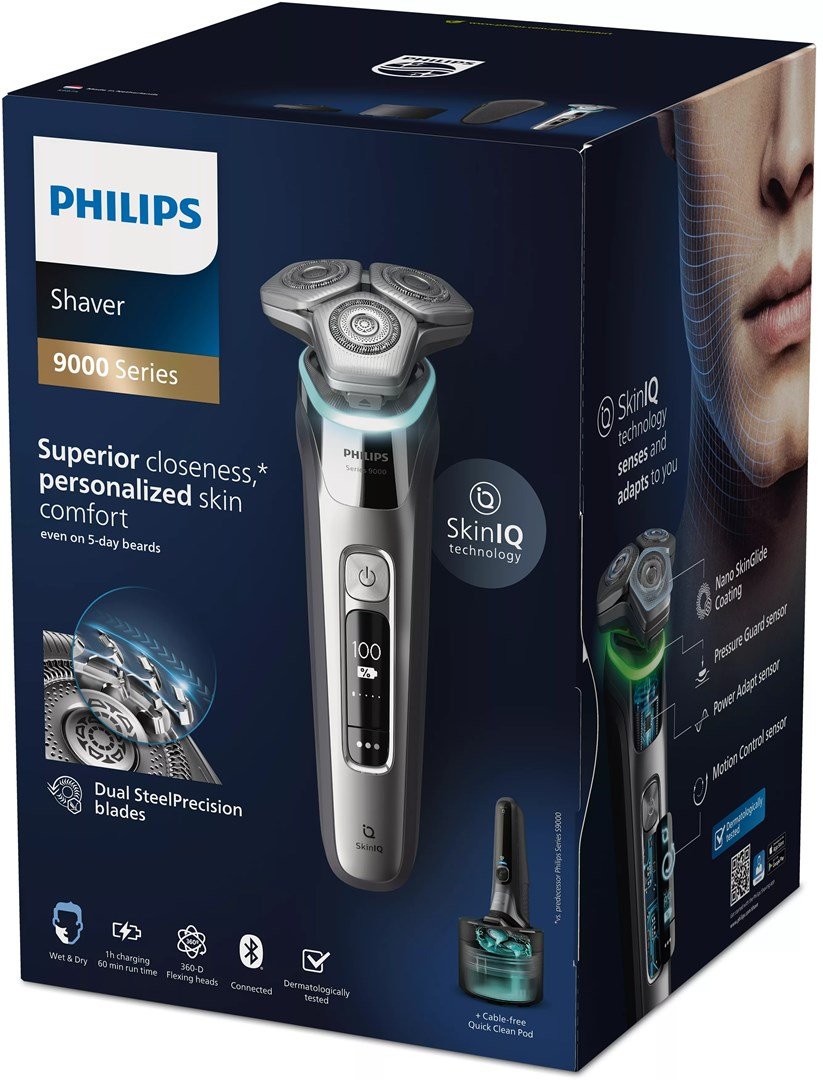 Philips SHAVER Series 9000 S9975/55 Elektrisk shaver til vd og tr barbering med SkinIQ #3