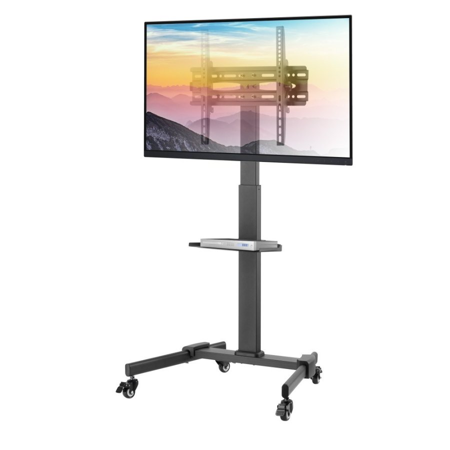 Techly ICA-TR21L multimedie vogn & stand Sort Fladt panel Multimedie kurv #4