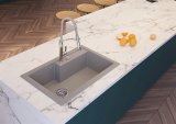 Vask DEANTE Eridan (ZQE_S10B) granit, 1-kammer 80x50 cm #10