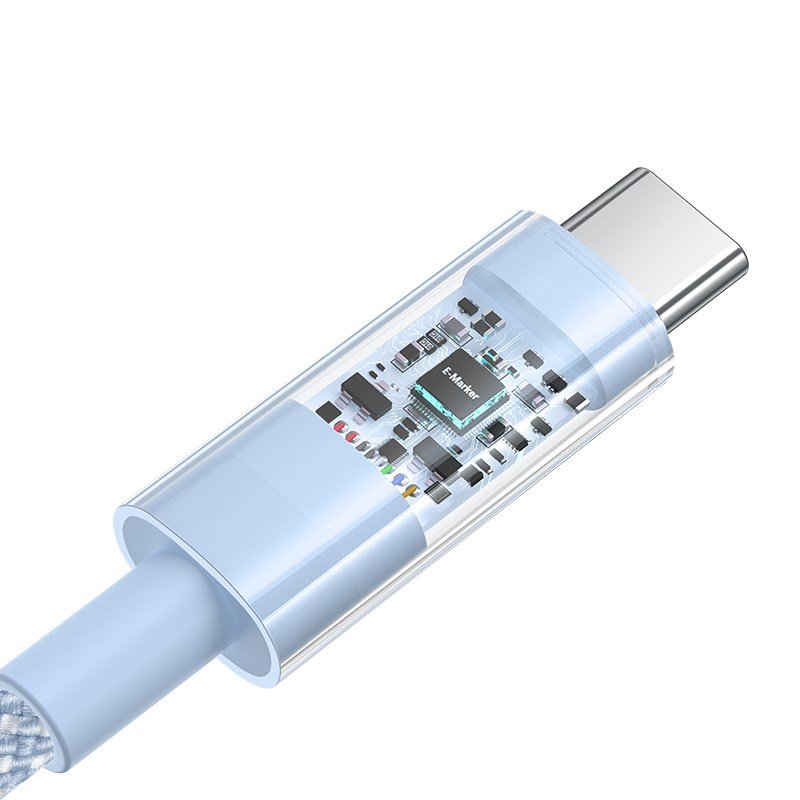 Baseus Gem USB C til USB C hurtigopladningskabel 2 m 100 W Bl #4