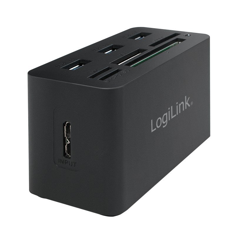 LogiLink CR0042 dockingstation Ledningsf�rt USB 3.2 Gen 1 (3.1 Gen 1) Type-A Sort #2