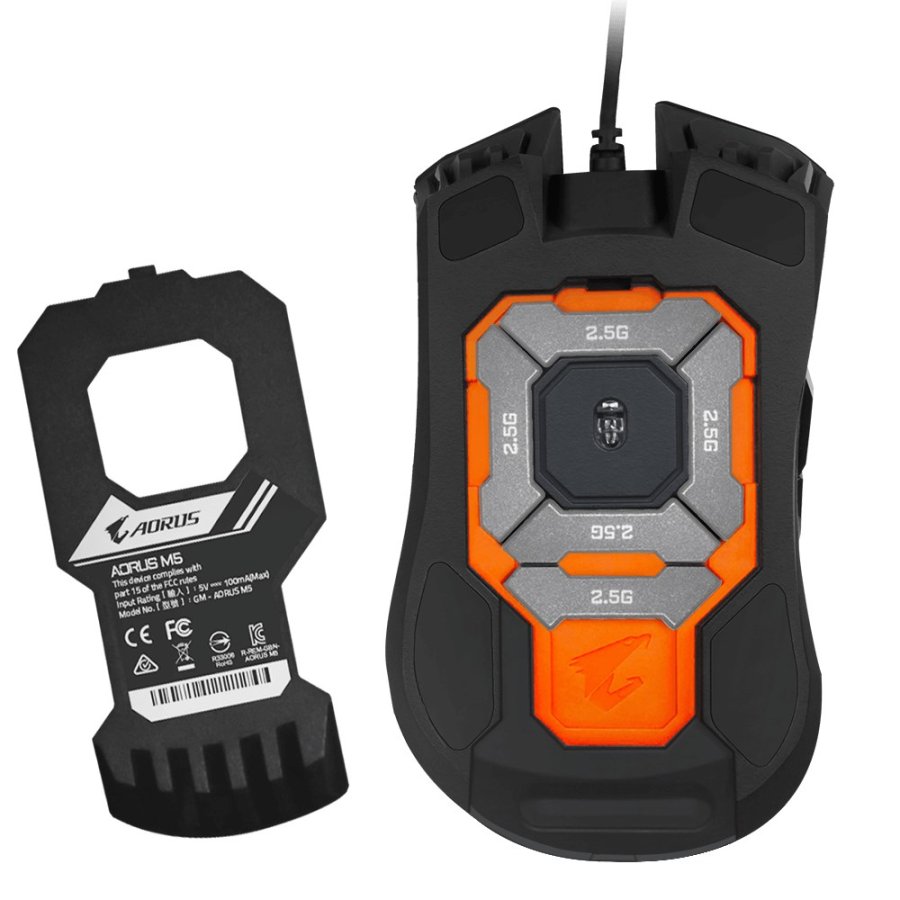 GIGABYTE AORUS M5 mus Spil Hjre hnd USB Type-A Optisk 16000 dpi #7