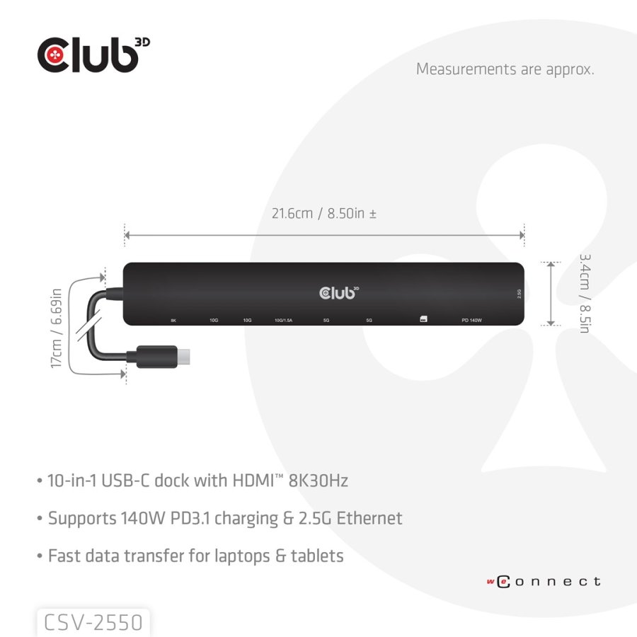 CLUB3D CSV-2550 interface hub USB Type-C #6