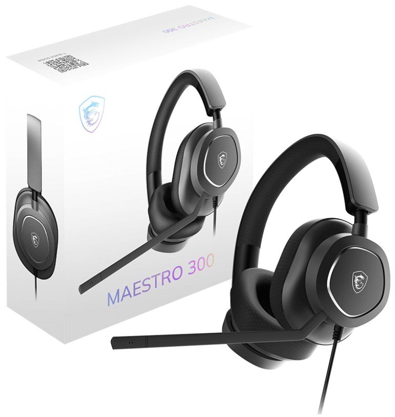 MSI Maestro 300 Headset Ledningsfrt Spil USB Type-C / USB Type-A Sort #6