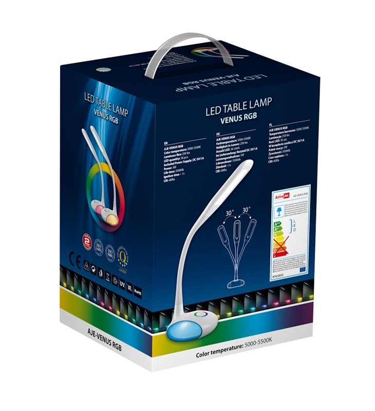 Activejet LED-bordlampe VENUS med RGB-base #7