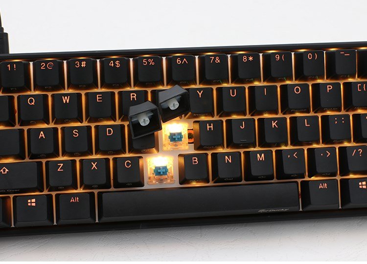 Ducky Mecha Mini tastatur Spil USB Tysk Sort #11