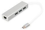 Digitus DA-70255 dockingstation USB 3.2 Gen 1 (3.1 Gen 1) Type-C Gr, Hvid #1
