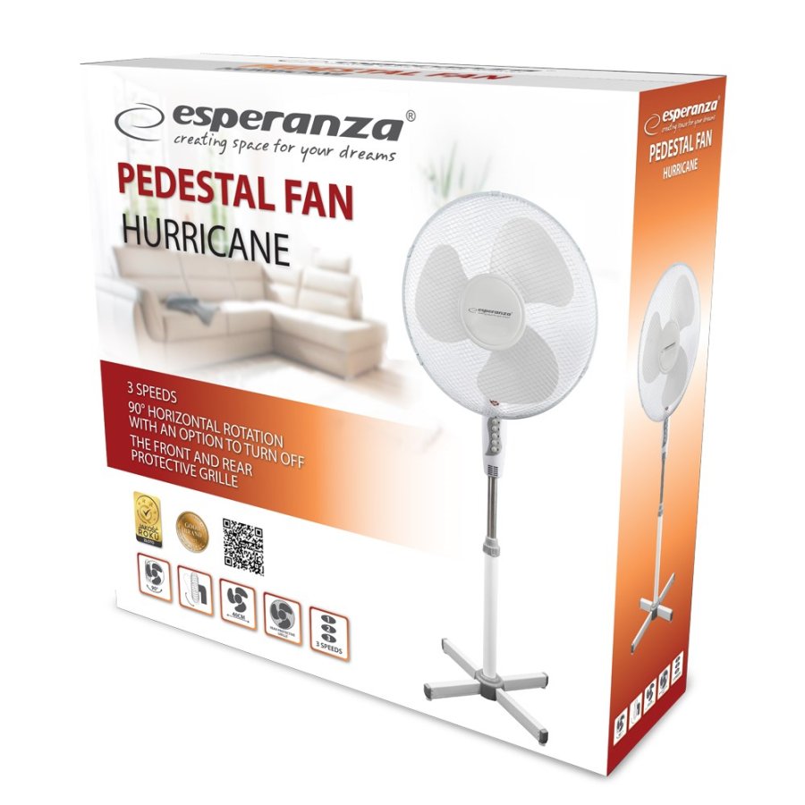 Esperanza EHF001WW ventilator Hvid #19