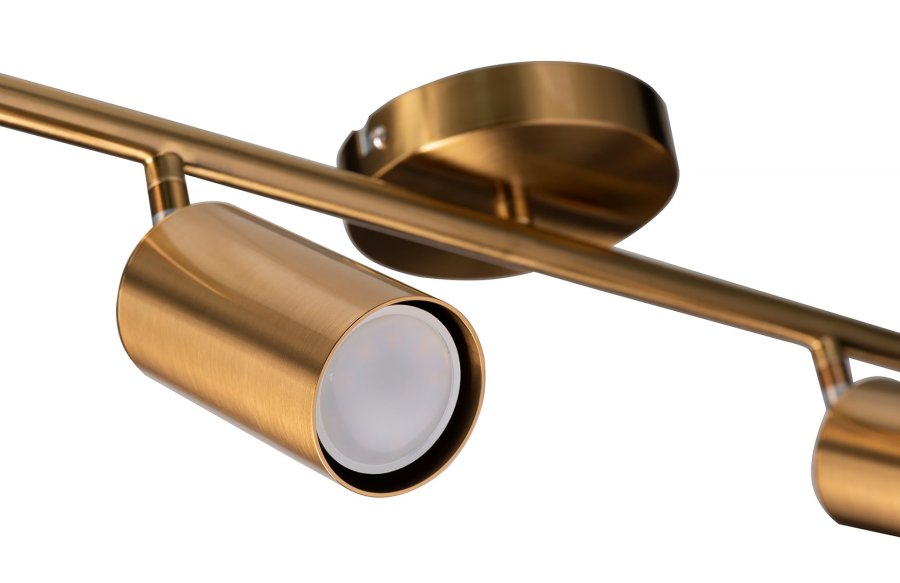 Activejet firedobbelt guld loftslampe SPECTRA spot strip GU10 til stuen #5
