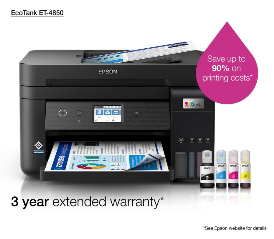 Epson EcoTank ET-4850 Inkjet A4 4800 x 1200 dpi 33 sider pr. minut Wi-Fi #24