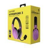 HATOR Hyperpunk 3 Wireless Headset Kabel & tr�dl�s Spil USB Type-C / USB Type-A Bluetooth Violet #10