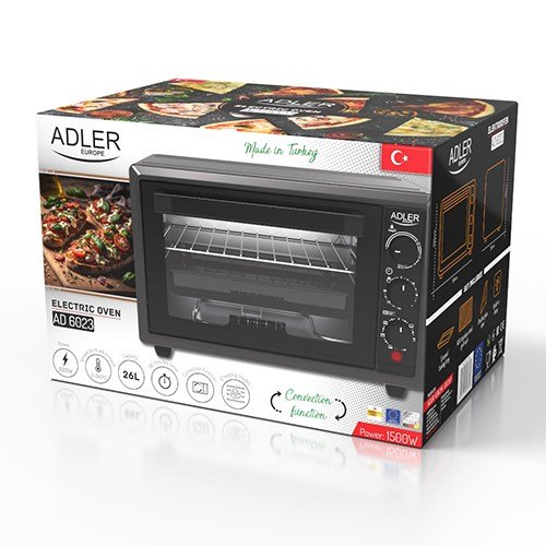 Adler AD 6023 ovn 26 L 1500 W Sort #19