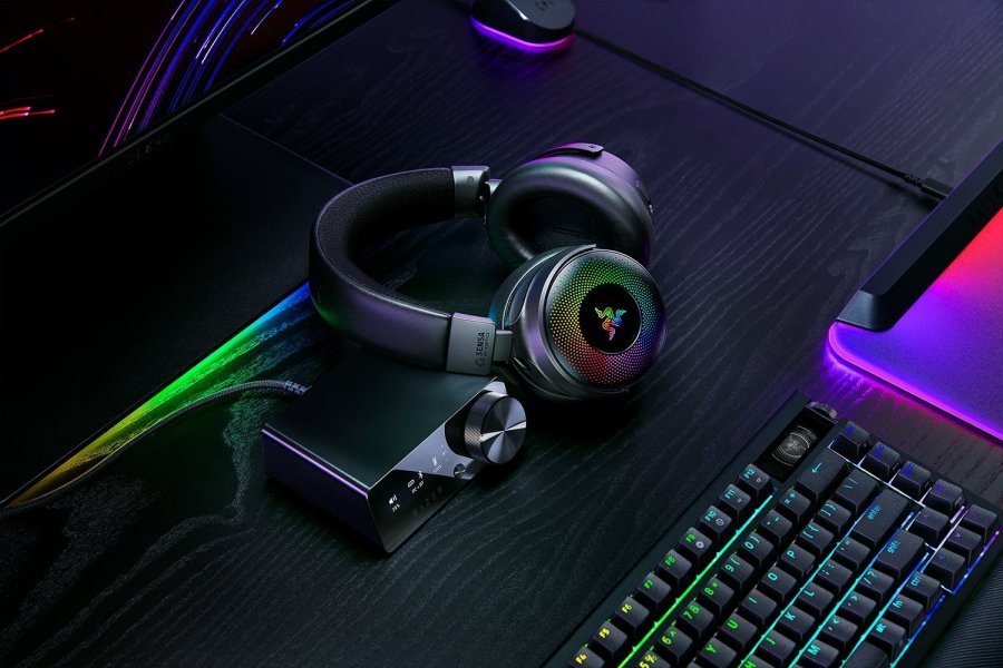 Razer Kraken V4 Pro Headset Kabel & trdls Spil USB Type-A Bluetooth Sort #6