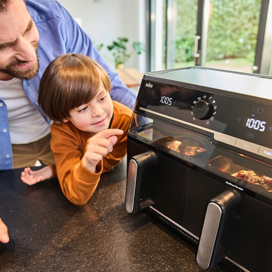 Braun TwinCook 5 Dobbelt 10 L Enkeltst�ende 2800 W Varmluftsteger Sort #5