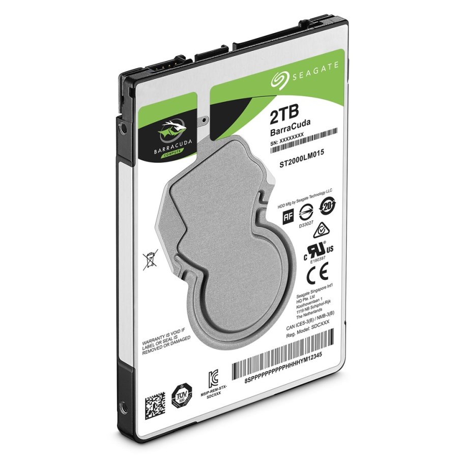 Seagate BarraCuda harddisk 2 TB 5400 RPM 128 MB 2.5