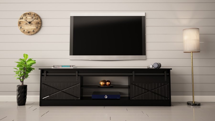 RTV GRANERO 200x56,7x35 sort/sort blankt kabinet #4
