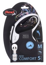 Flexi New Comfort M Tape 5 m Sort Hund Fleksibel hundesnor #4