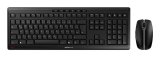 CHERRY Stream Desktop tastatur Mus inkluderet Kontor RF trdlst QWERTZ Tysk Sort #1