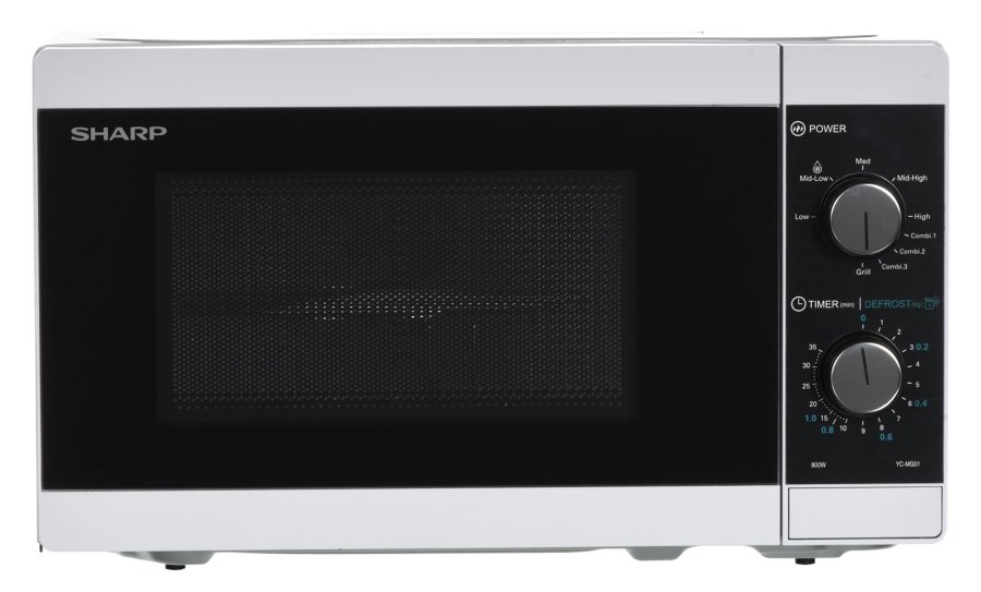 Sharp YC-MG01E-W mikroblgeovn Bordplade Grill mikroovn 20 L 800 W Sort, Hvid #3
