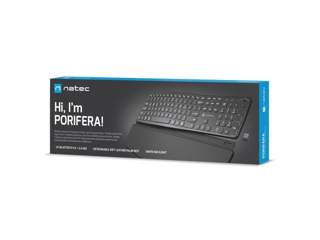 NATEC PORIFERA tastatur Hjemme/kontor Bluetooth QWERTY US International Sort #8