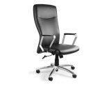 Adella C239 kontorstol i naturl�der HL-4, sort #1