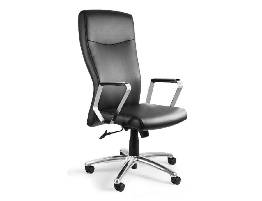 Adella C239 kontorstol i naturl�der HL-4, sort #1