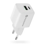 Charger 1 x USB, 1 x USB-C Quick Charge 3.0 20W white #1