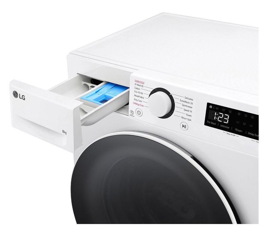 LG F2WR508S0W vaskemaskine Front-lsning 8 kg 1200 rpm Sort, Hvid #7