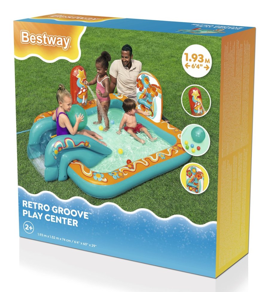 Bestway Oppustelig Pool Legeland Hippie 193x152x74 cm +2 r Have 53164 #30