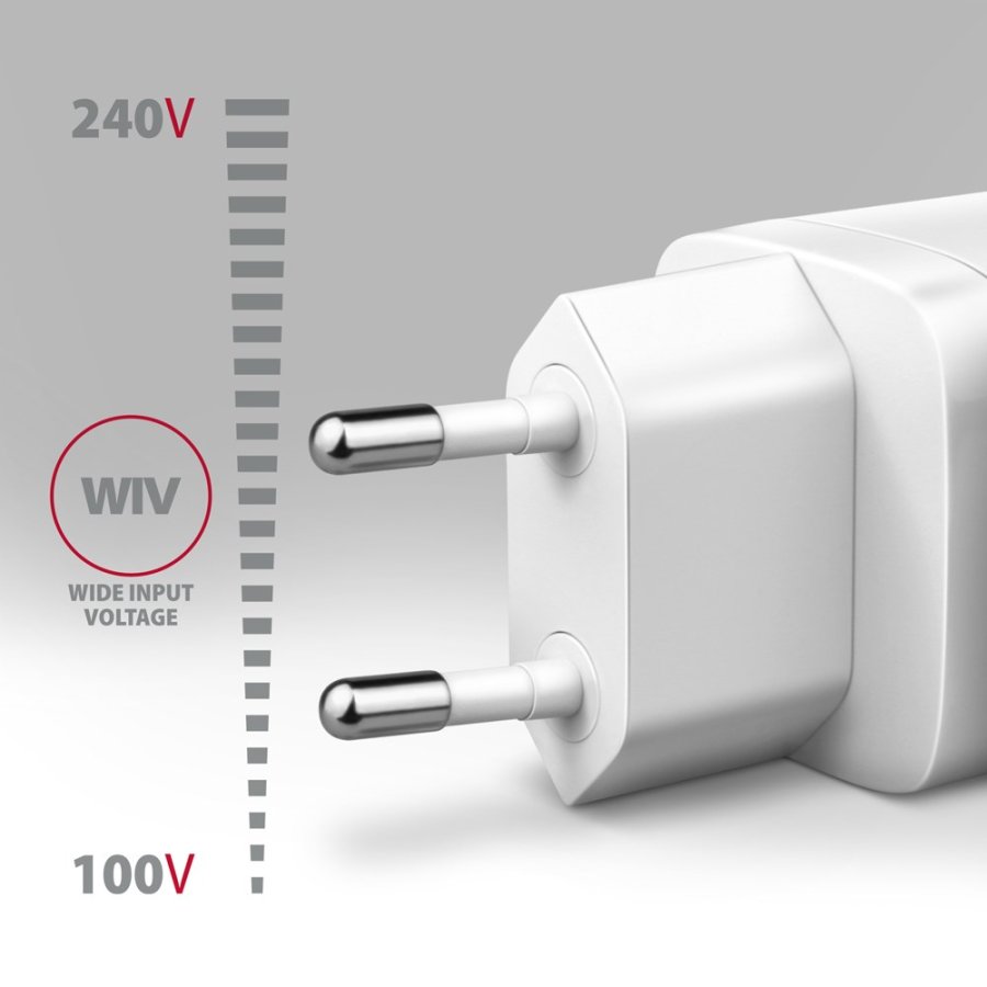 Axagon ACU-PQ30W Ladegert QC3.0.4.0/AFC/FCP/PPS/Apple+ PD USB-C 30W - wei - USB Typ C Mobiltelefon, Smartphone, SmartWatch, Tablet, Universel Hvid Vekselstrm Hurtig opladning Indendrs #4