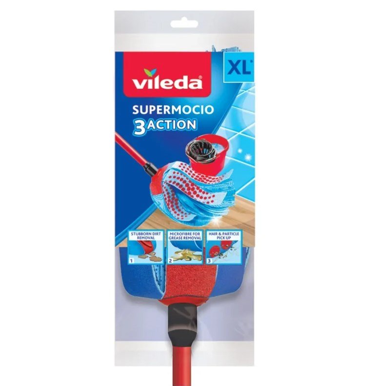 Vileda 3Action Velour XL-moppe refill #8