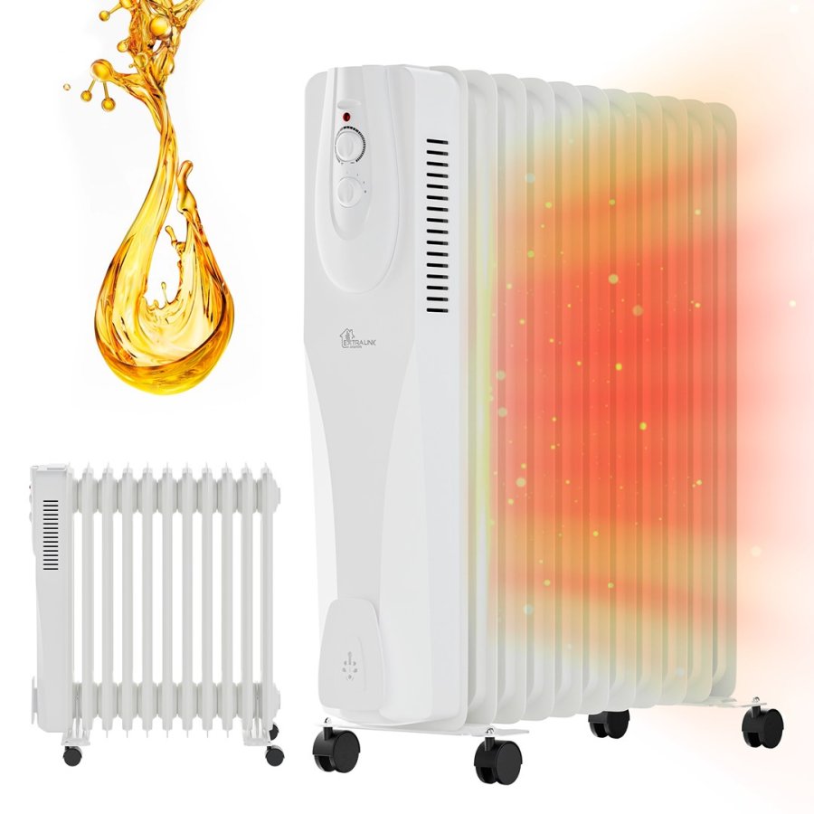 Extralink EX.30622 varmeapparat Indendrs Hvid 2500 W Olie elektrisk omrdevarmer #15