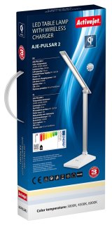 Activejet AJE-PULSAR 2 bordlampe Ikke-udskiftelig p�re(r) 3 W LED G S�lv, Hvid #3