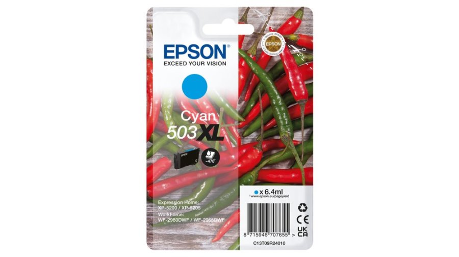 Epson 503XL blkpatron 1 stk Original Hjt (XL) udbytte Bl #1