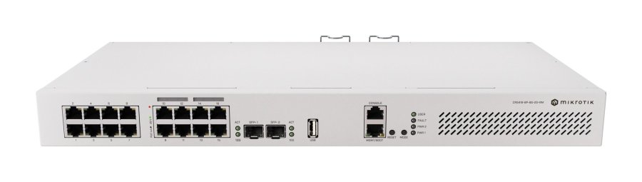 Mikrotik CRS418-8P-8G-2S+RM Cloud Router/Sw L2/L3 Gigabit Ethernet (10/100/1000) Str�m over Ethernet (PoE) 1U #2