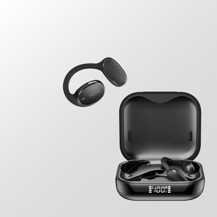 TOZO OpenEgo True Wireless Stereo (TWS) Kostne USB Type-C Bluetooth Headset Sort #4