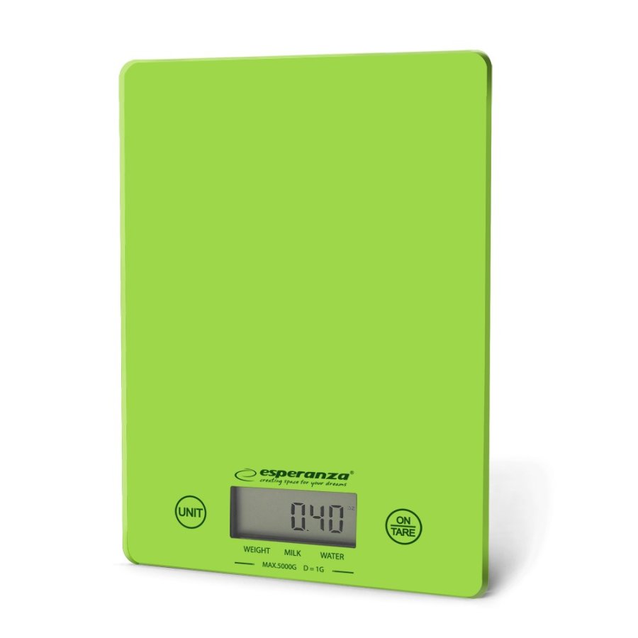 Esperanza EKS002G kkken- og ditvgt Elektronisk kkkenvgt Grn, Gul Bordplade Rektandel #1
