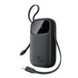 Baseus EnerFill FC31 Powerbank med display med USB-C og Lightning kabler 45 W Sort #2