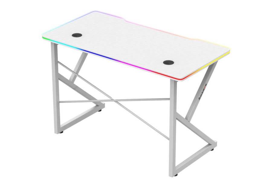 Huzaro Hero 1.7 RGB White - gaming-skrivebord #3