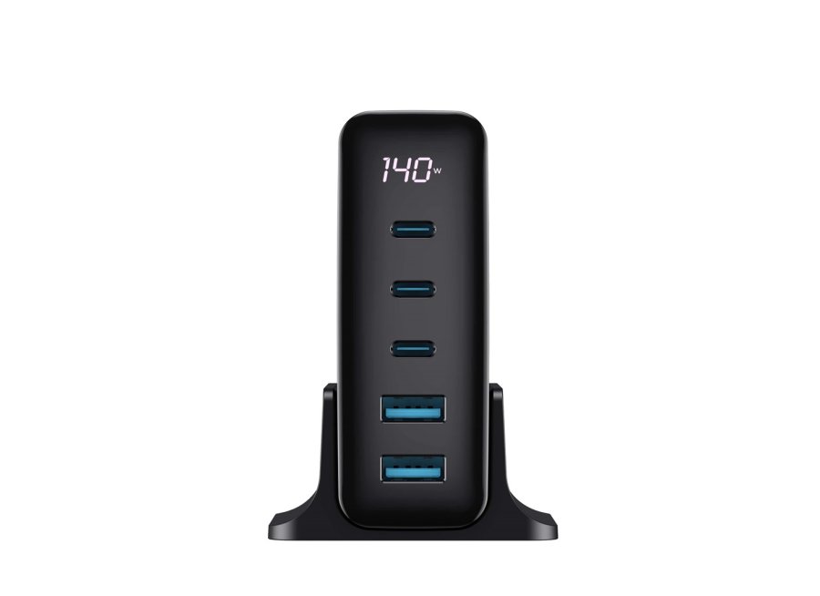 Havit UCLE004 EU - GaN rejseoplader med fem porte 140 W, sort #6