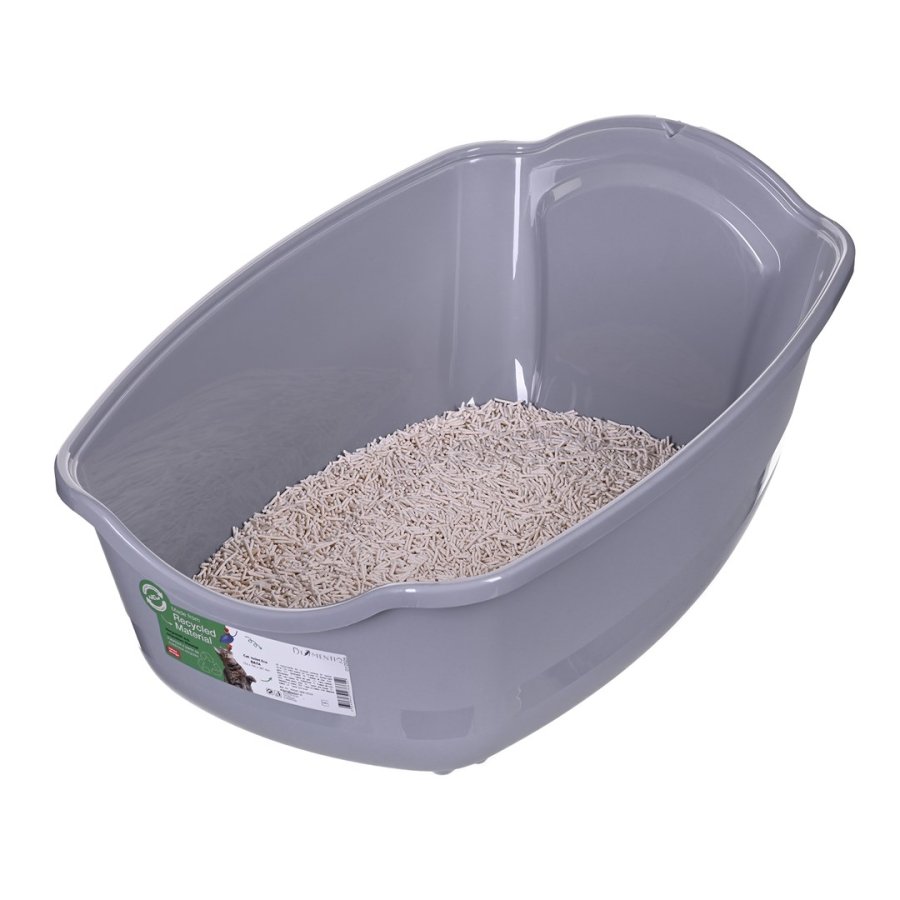 DIAMENTIQ BAYA white/light grey -  kattebakke - 55,5 x 40 x 38,7 cm #13