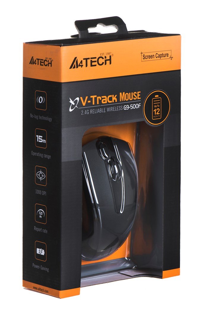 A4Tech G9-500F mus RF trdlst V-Track 1000 dpi Hjre hnd #6