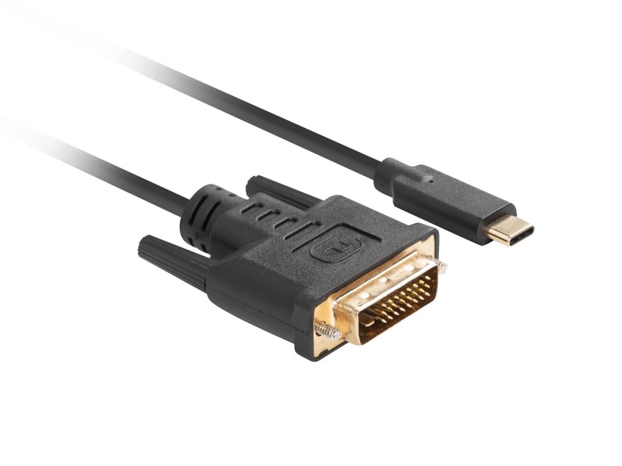 Lanberg CA-CMDV-10CU-0018-BK videokabel adapter 1,8 m USB Type-C DVI-D Sort #3