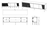 RTV-skab ABI 4D 200x38x62 sort mat #4