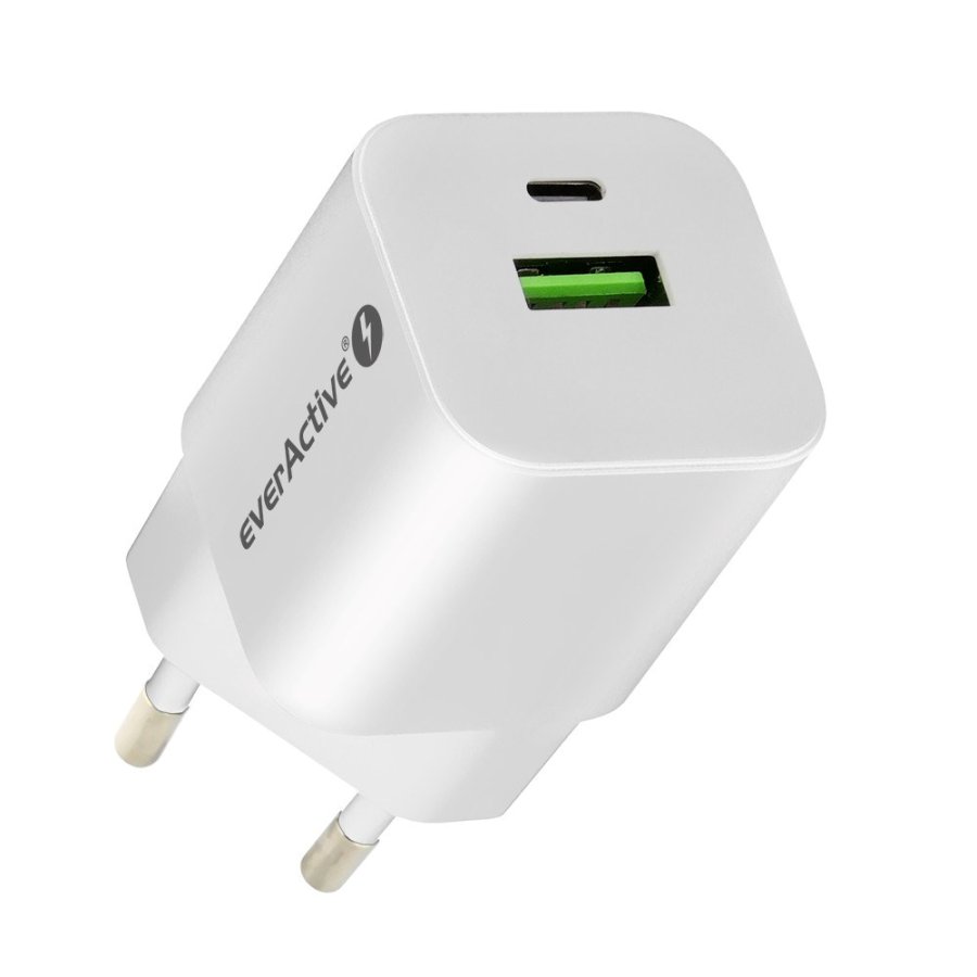 everActive GaN SC-390Q netoplader med USB QC3.0 og USB-C PD PPS 30W #1