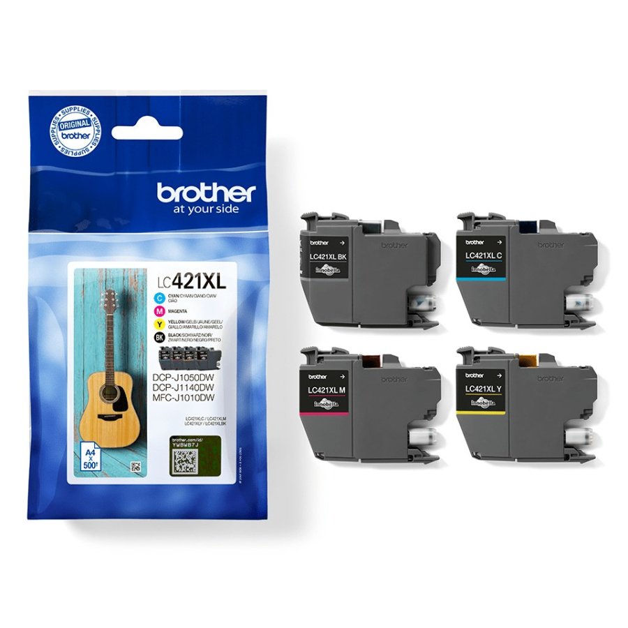 Brother LC421XLVAL blkpatron 1 stk Original Sort, Bl, Magenta, Gul #5