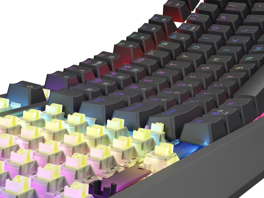 GENESIS Thor 230 TKL tastatur Spil USB + RF Wireless + Bluetooth QWERTY US engelsk Sort #14