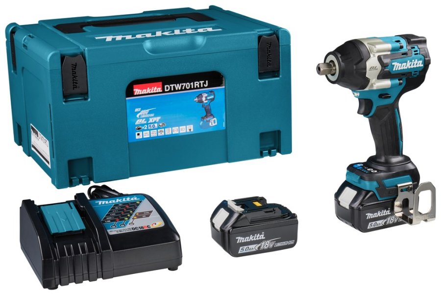 Makita DTW701RTJ elektrisk skruetrkker & slagbor 1000 rpm Sort, Bl #1