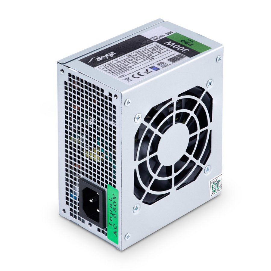 Akyga AK-S1-300 enhed til str�mforsyning 300 W 20+4 pin ATX SFX S�lv #3